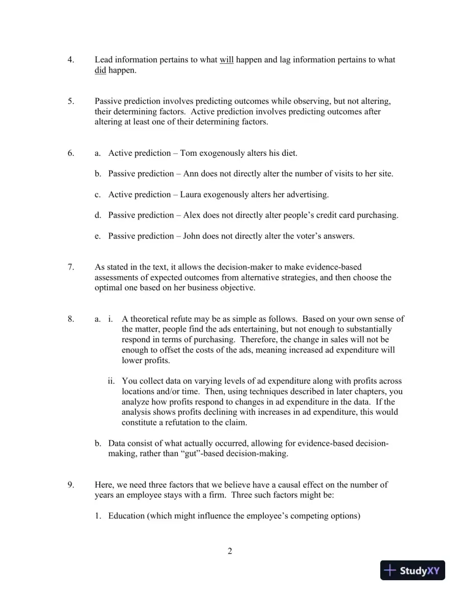 Solution Manual For Predictive Analytics for Business Strategy , 1st Edition, page 3