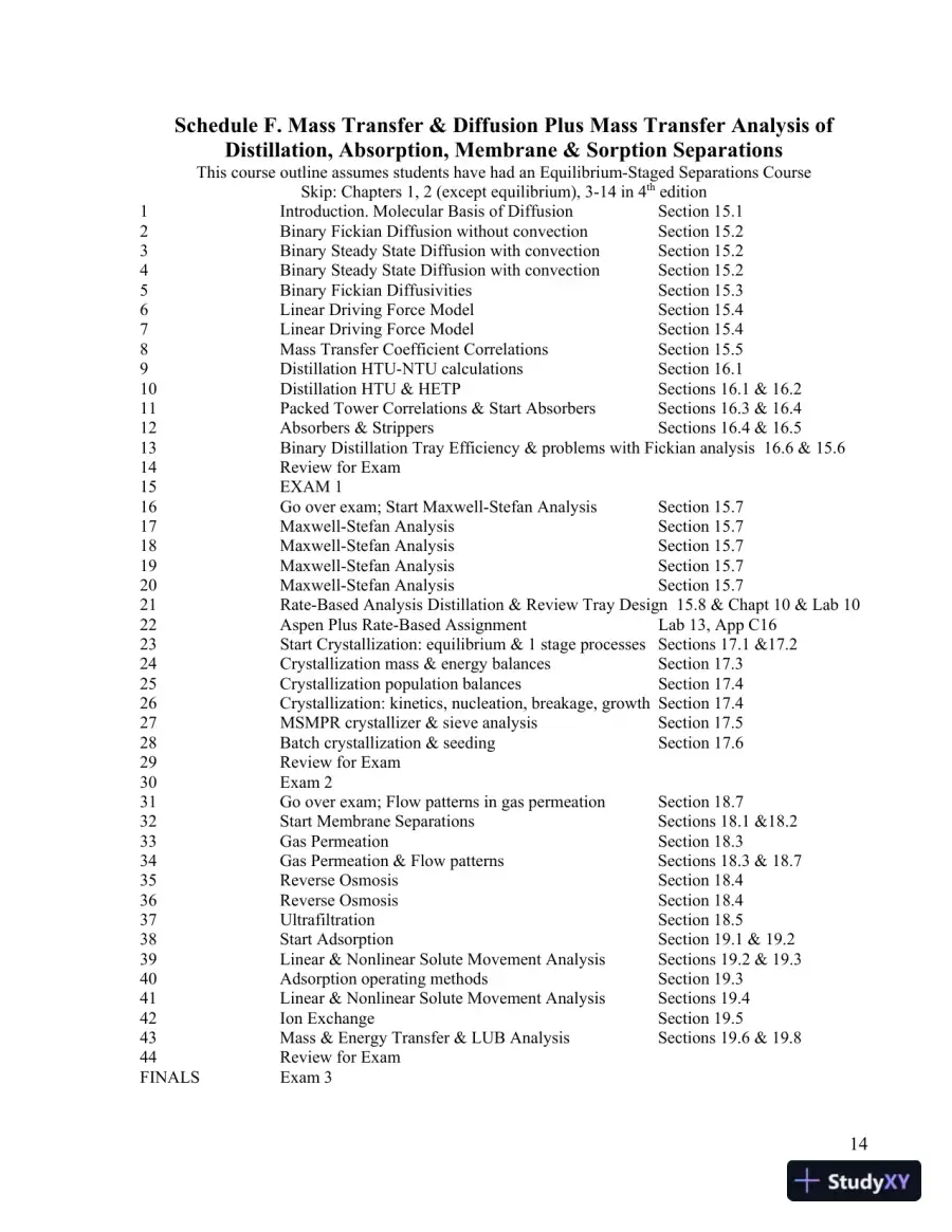 Solution Manual for Separation Process Engineering: Includes Mass Transfer Analysis, 4th Edition, page 14