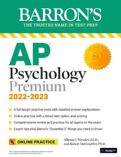 AP Psychology Premium, 2022-2023: 6 Practice Tests + Comprehensive Review (2022) - Page 1 preview image