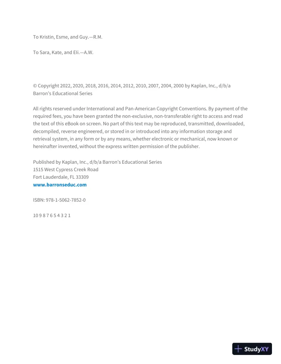 AP Psychology Premium, 2022-2023: 6 Practice Tests + Comprehensive Review (2022), page 4