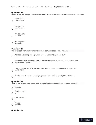 NURS6531 Final Exam with Answers (101 Solved Questions) - Page 10 preview image