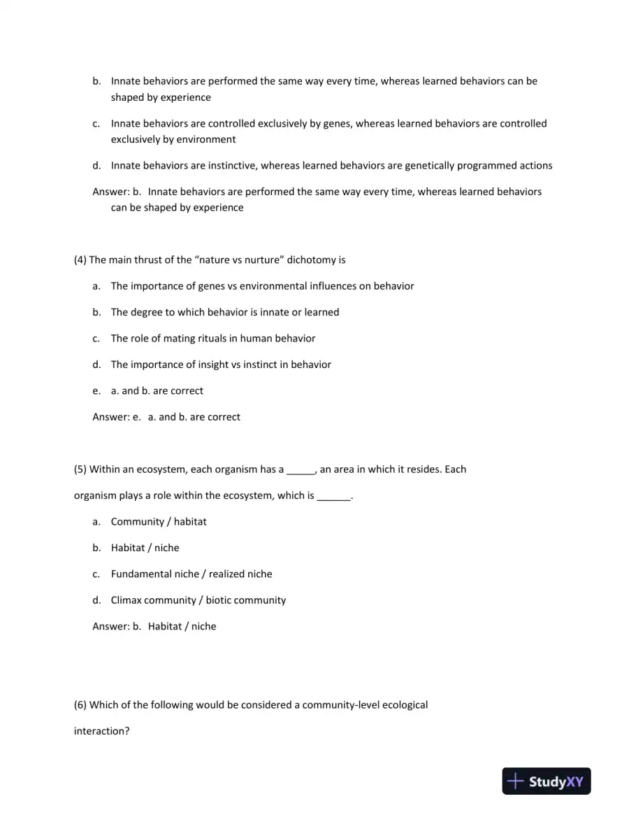 Ecology and Evolution: Population Dynamics, Species Interactions, and Ecological Concepts, page 3
