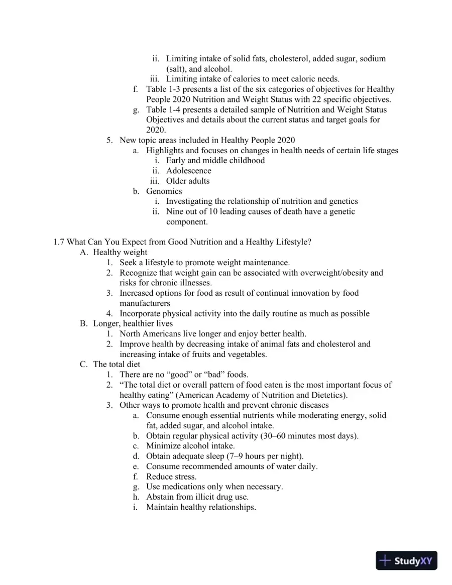 Lecture Notes For Wardlaw's Contemporary Nutrition, 11th Edition, page 10