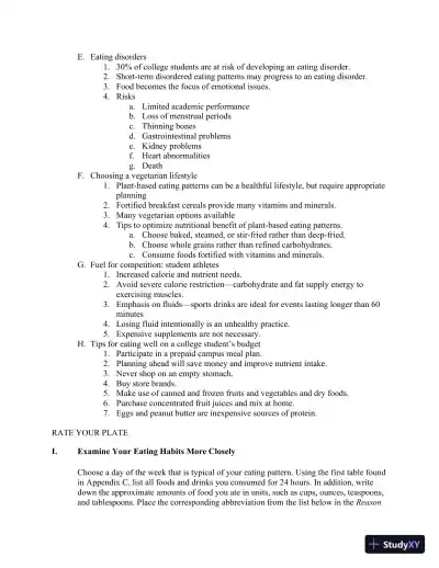 Lecture Notes For Wardlaw's Contemporary Nutrition, 11th Edition - Page 12 preview image