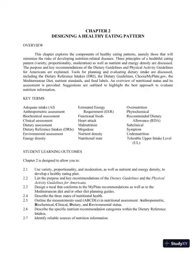 Lecture Notes For Wardlaw's Contemporary Nutrition, 11th Edition - Page 16 preview image