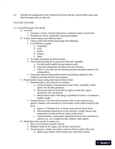 Lecture Notes For Wardlaw's Contemporary Nutrition, 11th Edition - Page 17 preview image