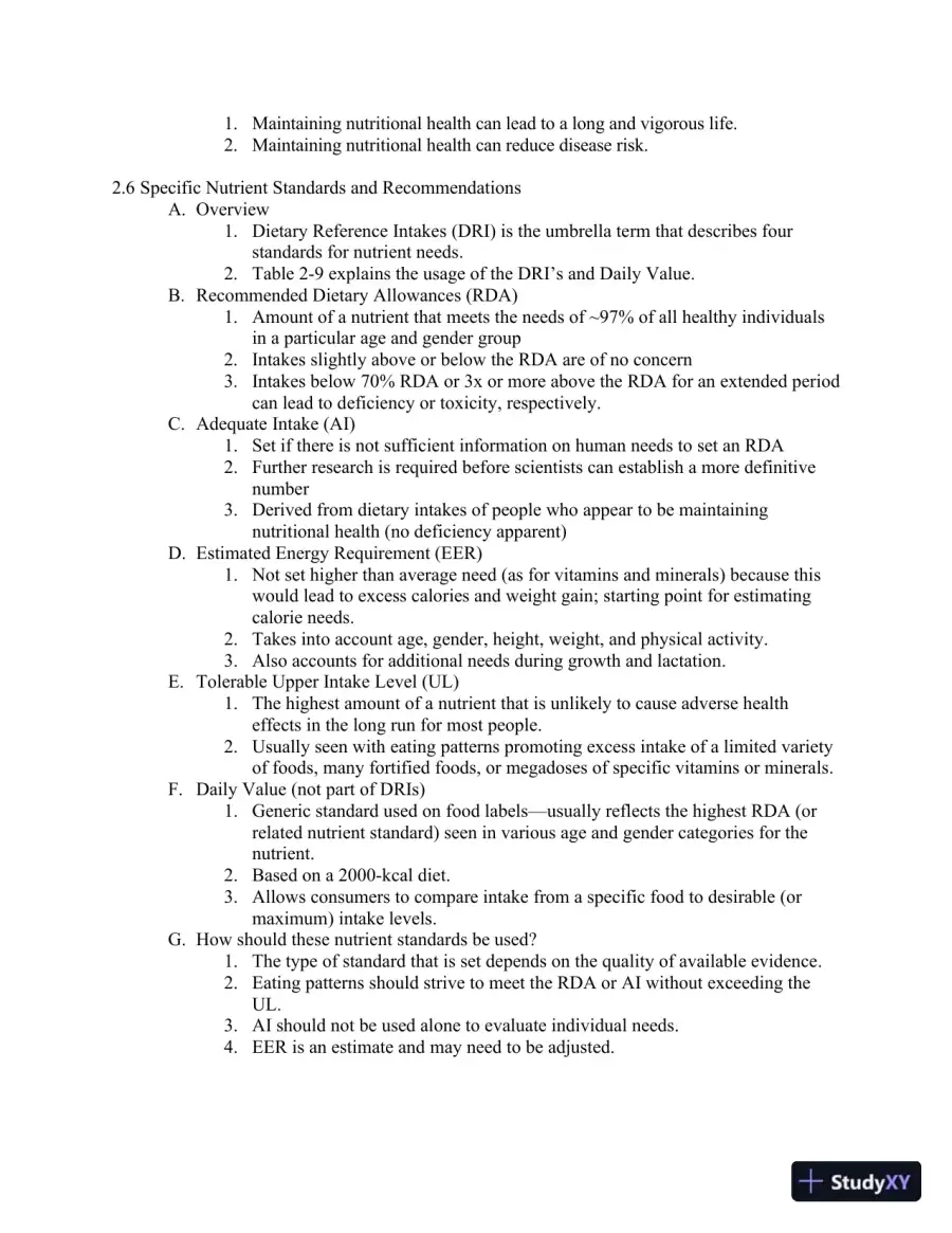 Lecture Notes For Wardlaw's Contemporary Nutrition, 11th Edition, page 22