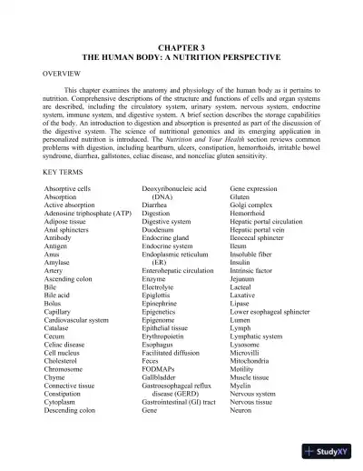 Lecture Notes For Wardlaw's Contemporary Nutrition, 11th Edition - Page 27 preview image