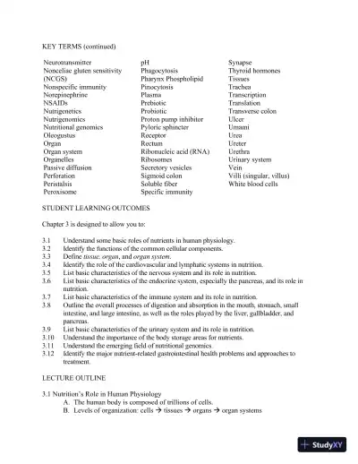 Lecture Notes For Wardlaw's Contemporary Nutrition, 11th Edition - Page 28 preview image