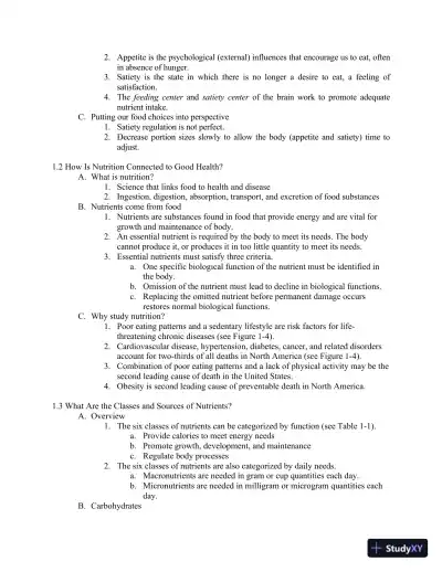 Lecture Notes For Wardlaw's Contemporary Nutrition, 11th Edition - Page 4 preview image