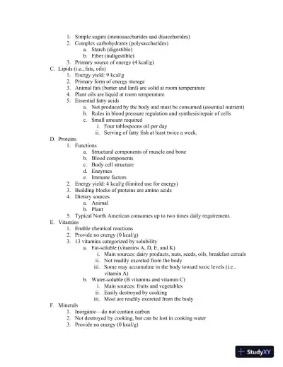Lecture Notes For Wardlaw's Contemporary Nutrition, 11th Edition - Page 5 preview image