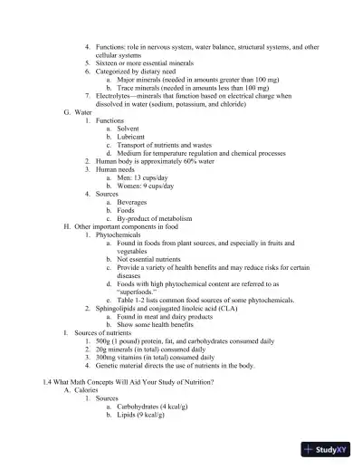 Lecture Notes For Wardlaw's Contemporary Nutrition, 11th Edition - Page 6 preview image