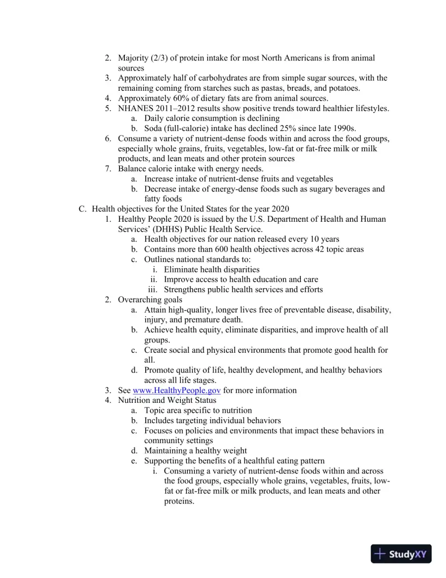 Lecture Notes For Wardlaw's Contemporary Nutrition, 11th Edition, page 9