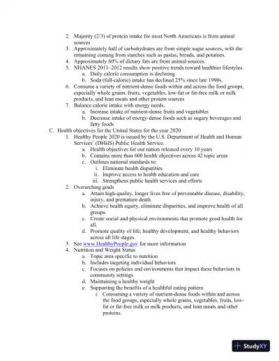 Lecture Notes For Wardlaw's Contemporary Nutrition, 11th Edition - Page 9 preview image