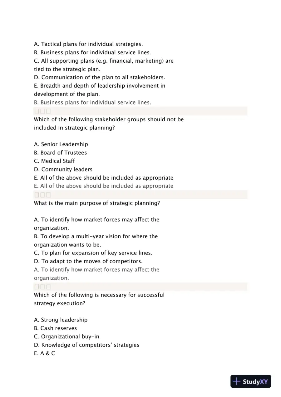 Liberty University BUSI 311 Quiz 3 Complete Solutions Correct Answers Key, page 11