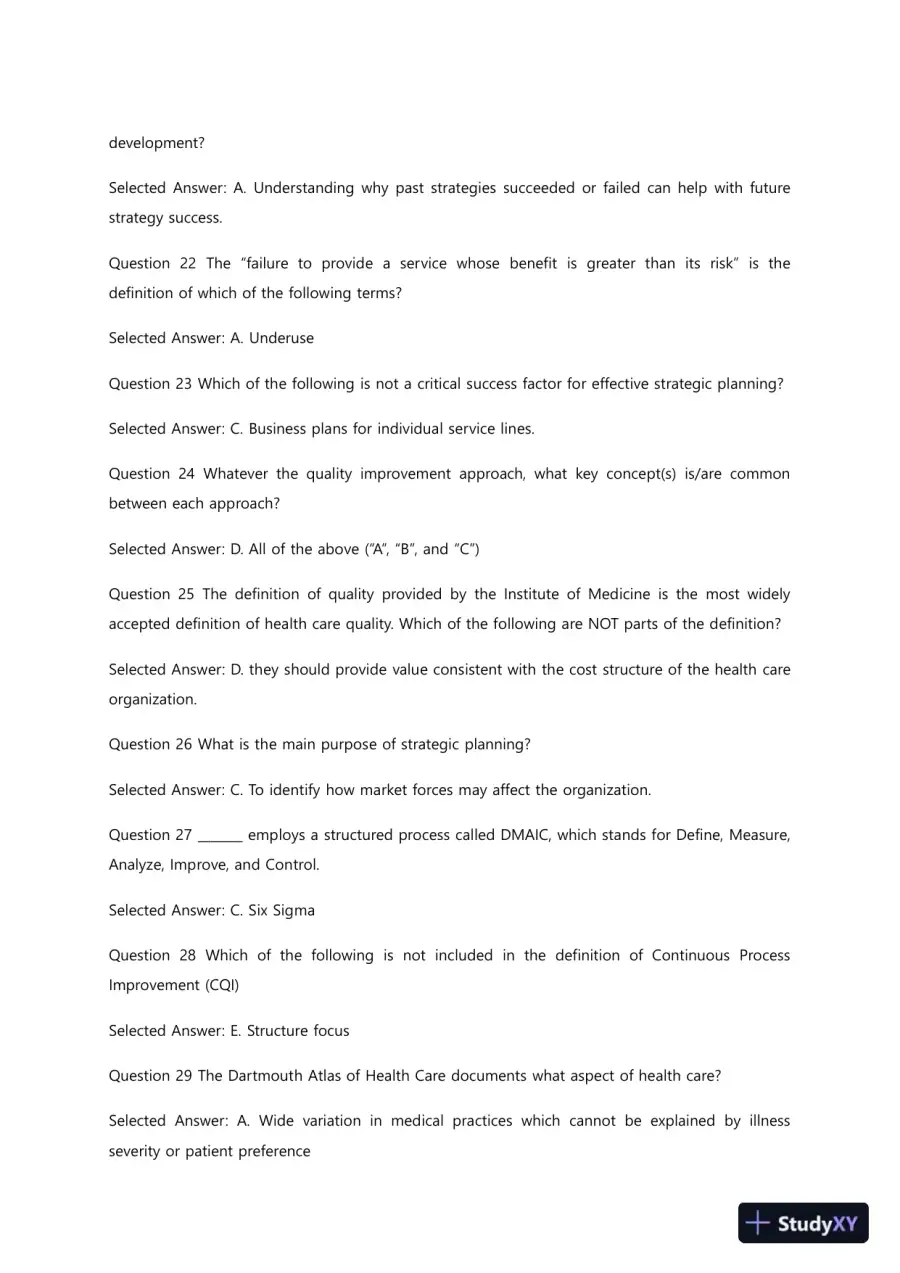 Liberty University BUSI 311 Quiz 3 Complete Solutions Correct Answers Key, page 6