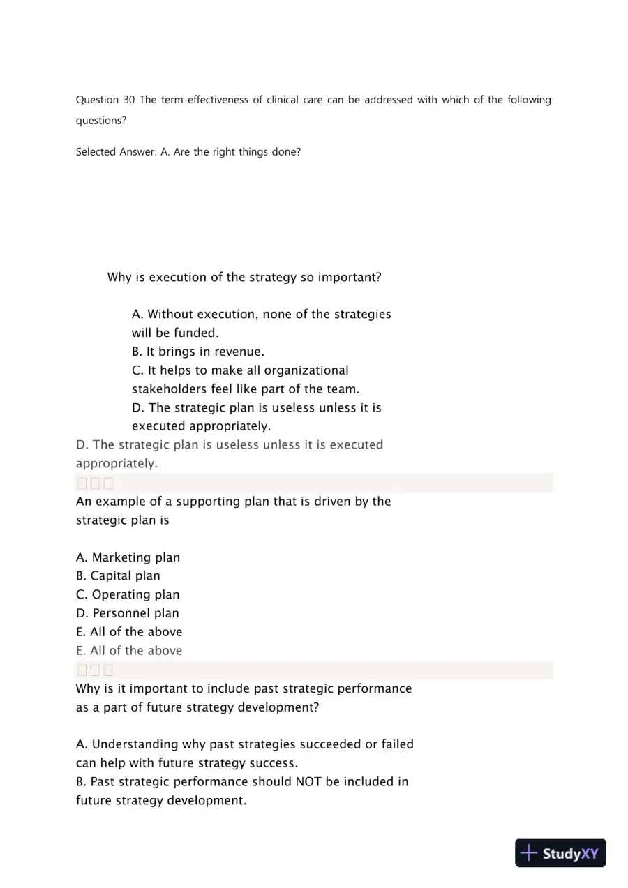 Liberty University BUSI 311 Quiz 3 Complete Solutions Correct Answers Key, page 7
