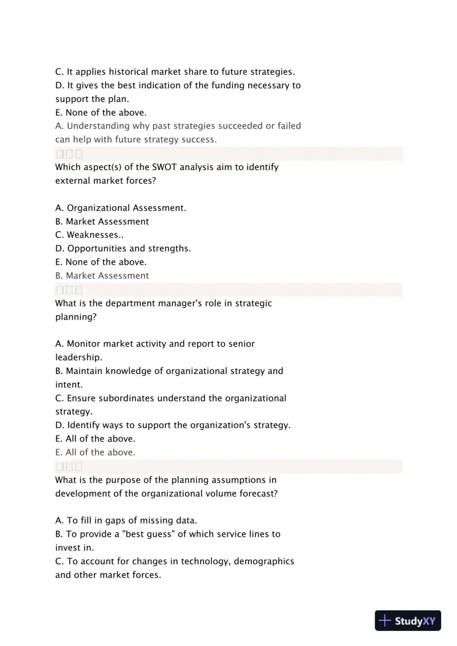Liberty University BUSI 311 Quiz 3 Complete Solutions Correct Answers Key, page 8