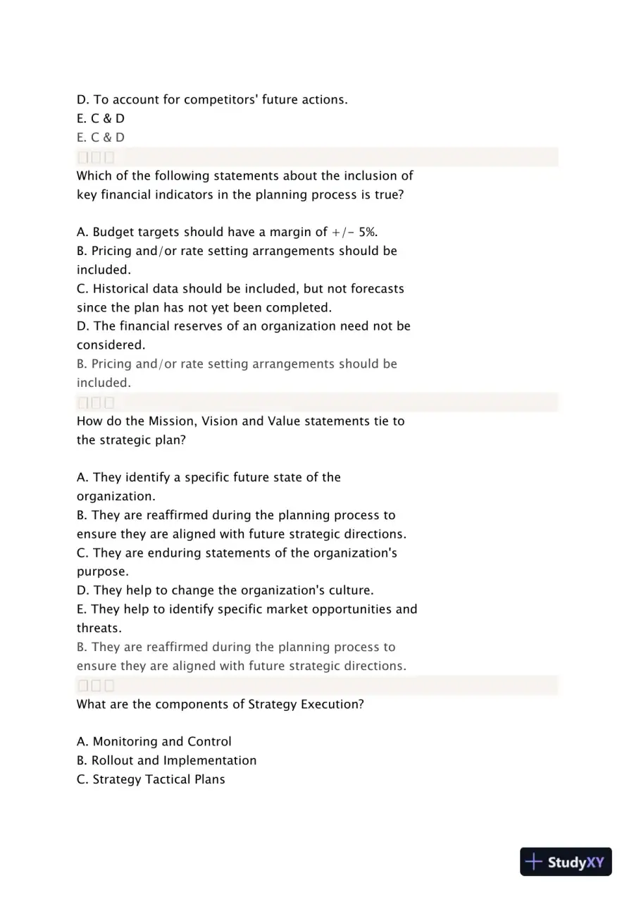 Liberty University BUSI 311 Quiz 3 Complete Solutions Correct Answers Key, page 9