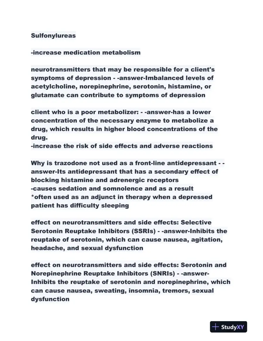 2023-2024 NR546 Pharmacology Midterm Exam With Answers (298 Solved Questions), page 12