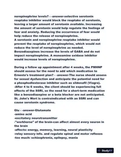 2023-2024 NR546 Pharmacology Midterm Exam With Answers (298 Solved Questions) - Page 15 preview image