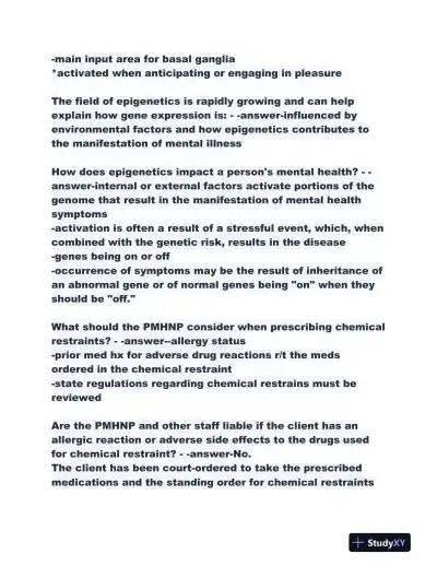 2023-2024 NR546 Pharmacology Midterm Exam With Answers (298 Solved Questions) - Page 3 preview image