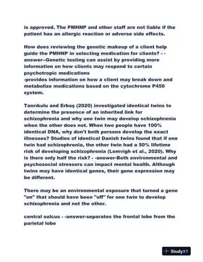 2023-2024 NR546 Pharmacology Midterm Exam With Answers (298 Solved Questions) - Page 4 preview image