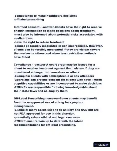 2023-2024 NR546 Pharmacology Midterm Exam With Answers (298 Solved Questions) - Page 6 preview image