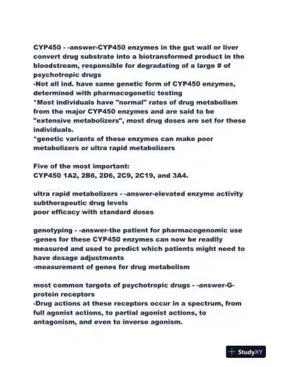 2023-2024 NR546 Pharmacology Midterm Exam With Answers (298 Solved Questions) - Page 8 preview image