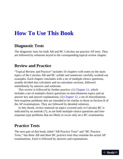 AP Calculus Premium, 2022-2023 (2021) - Page 13 preview image