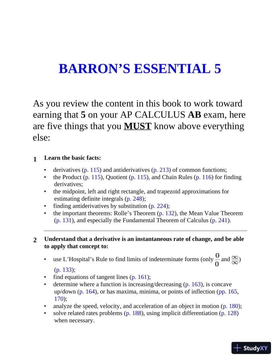 AP Calculus Premium, 2022-2023 (2021), page 15