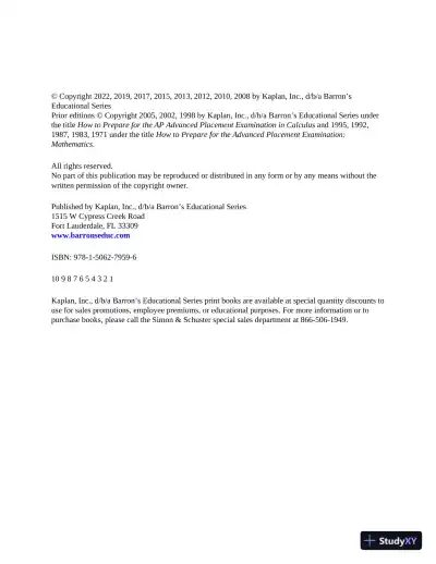 AP Calculus Premium, 2022-2023 (2021) - Page 5 preview image