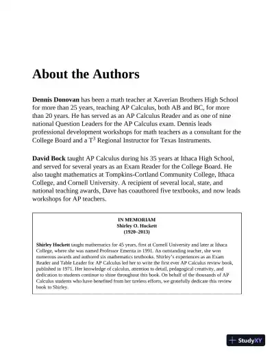 AP Calculus Premium, 2022-2023 (2021) - Page 6 preview image