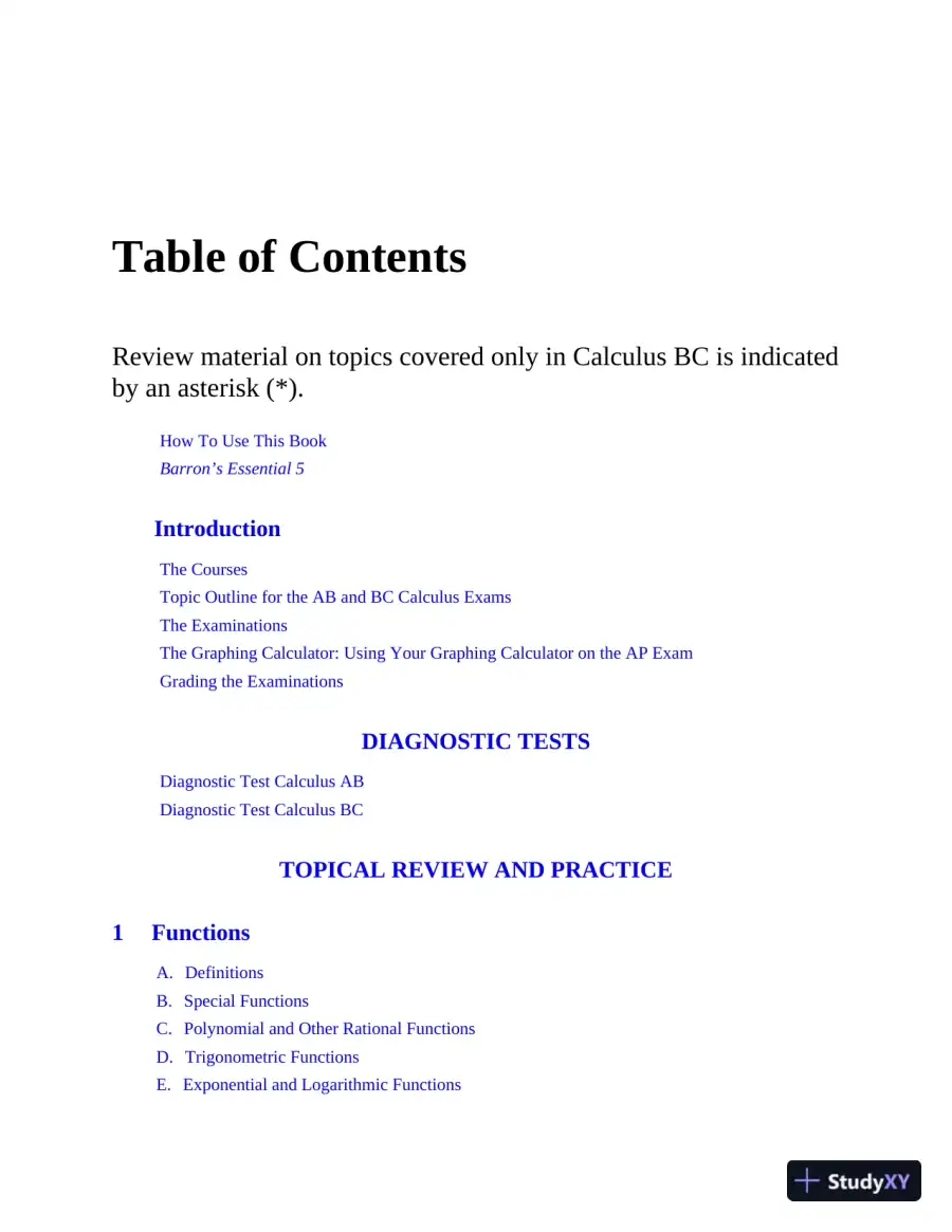 AP Calculus Premium, 2022-2023 (2021), page 7