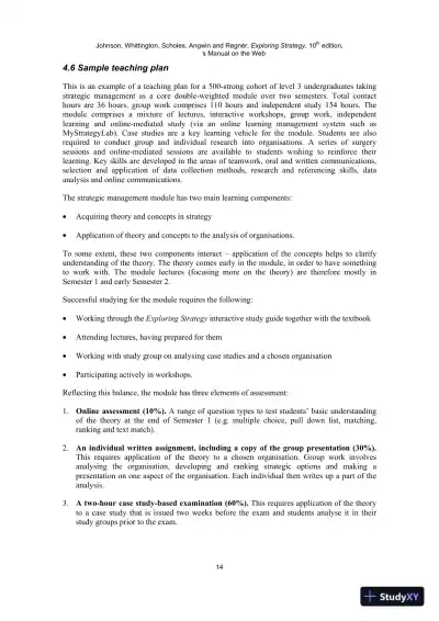 Solution Manual For Exploring Strategy, 10th Edition - Page 12 preview image