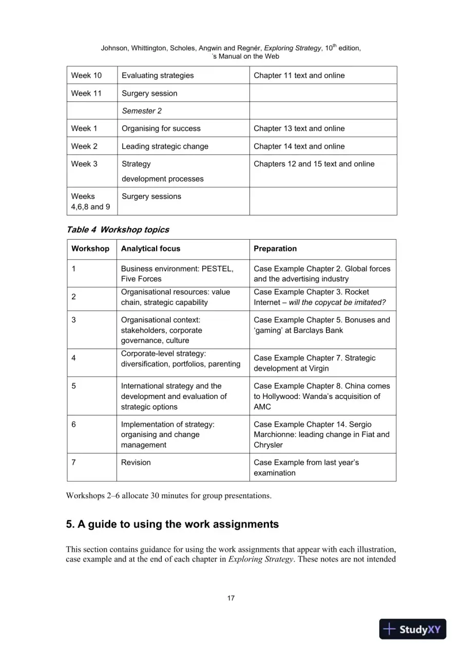 Solution Manual For Exploring Strategy, 10th Edition, page 15