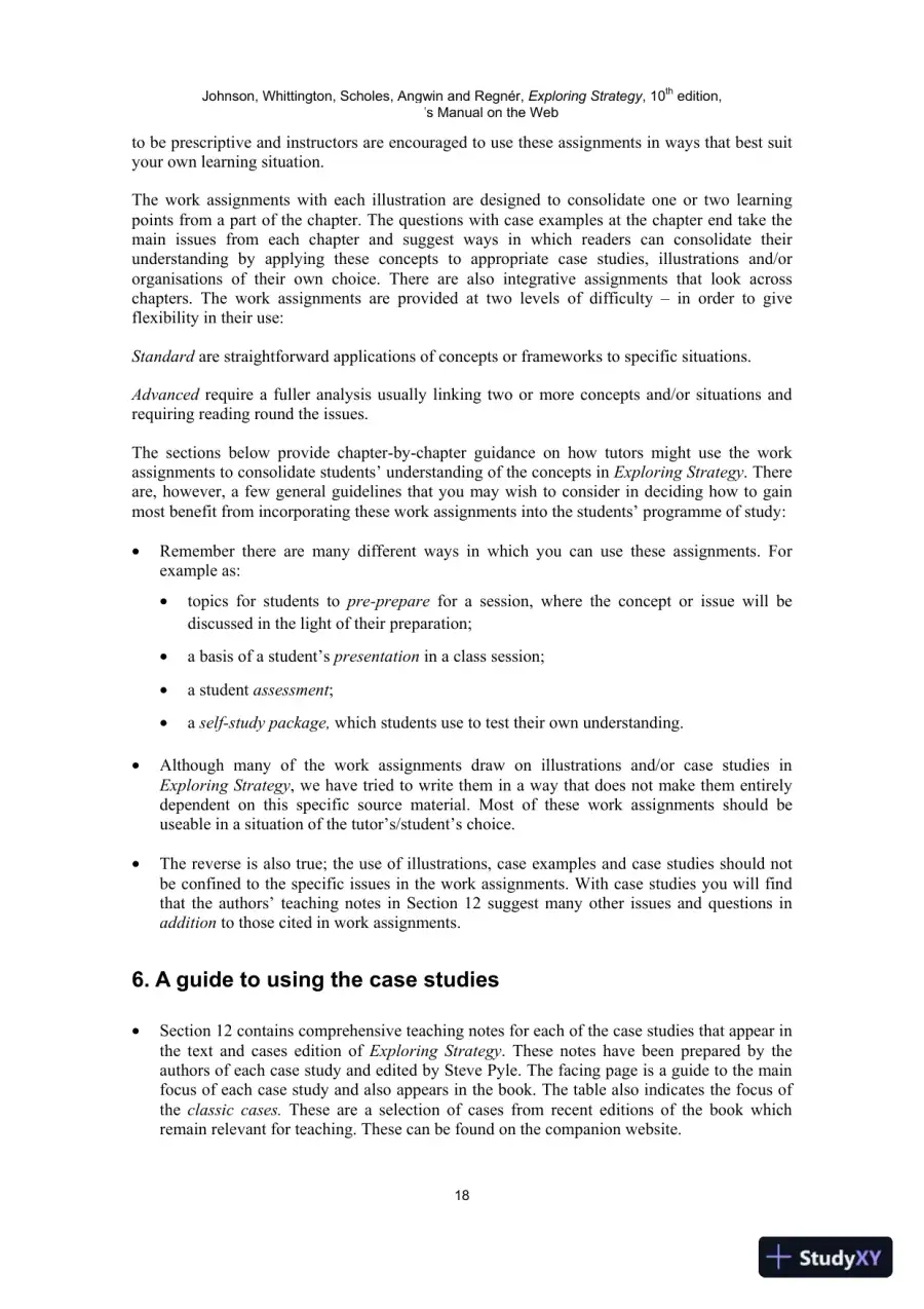 Solution Manual For Exploring Strategy, 10th Edition, page 16