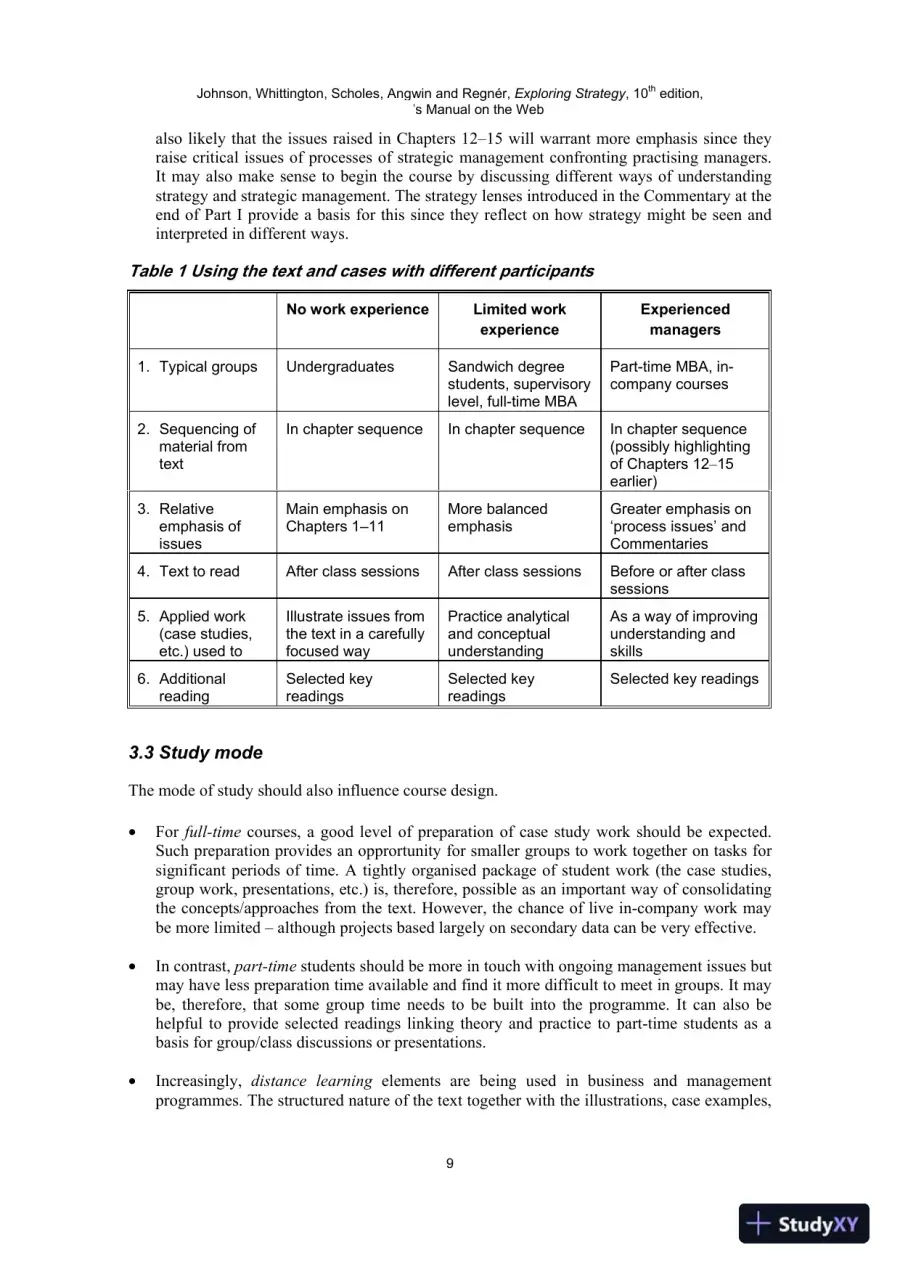Solution Manual For Exploring Strategy, 10th Edition, page 7