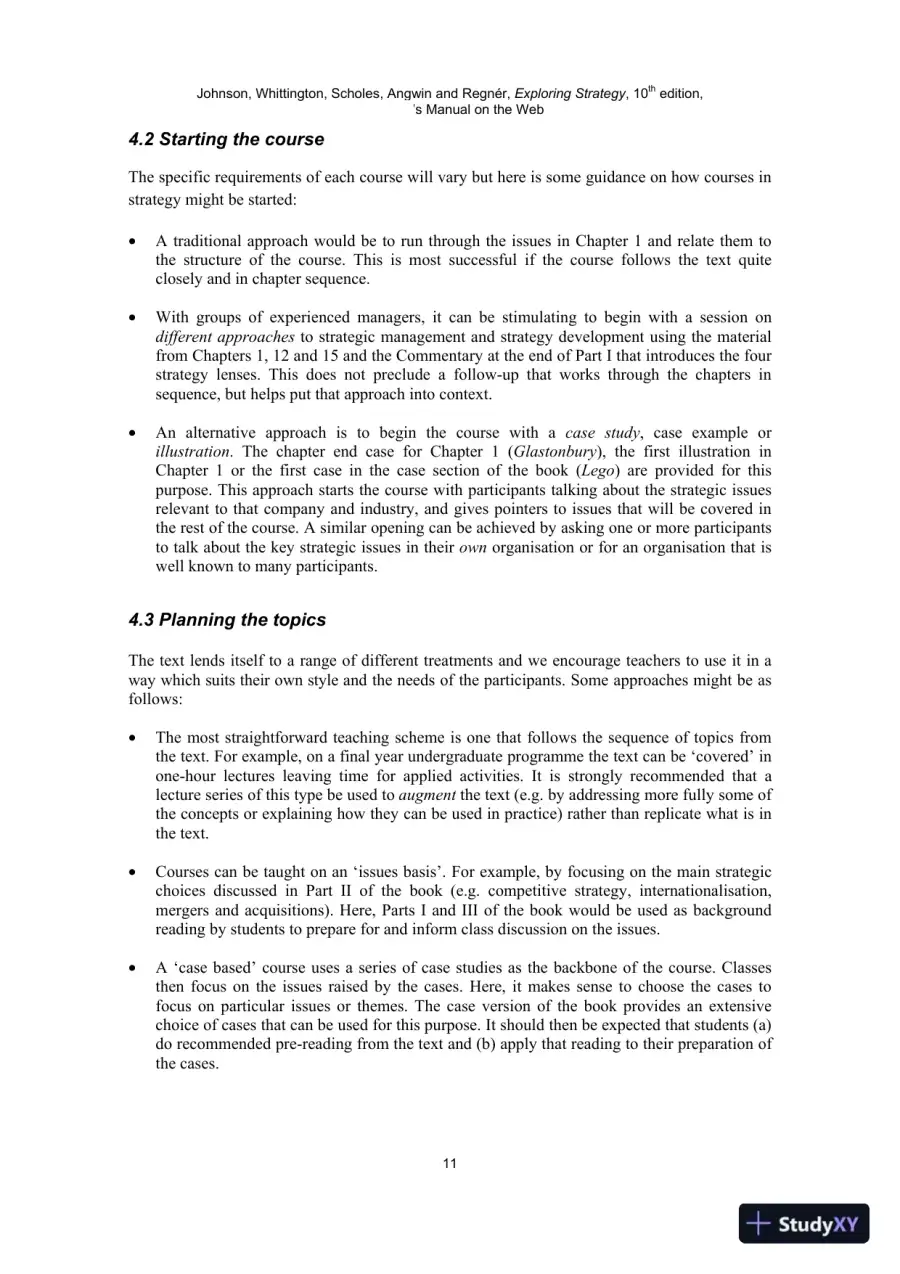 Solution Manual For Exploring Strategy, 10th Edition, page 9