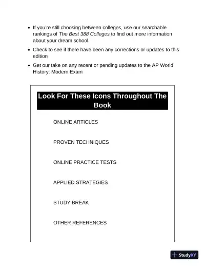 Princeton Review AP World History: Modern Prep, 2023: 3 Practice Tests + Complete Content Review (2022) - Page 12 preview image