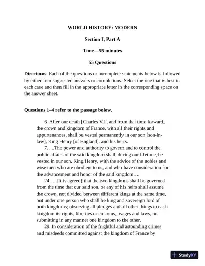 Princeton Review AP World History: Modern Prep, 2023: 3 Practice Tests + Complete Content Review (2022) - Page 29 preview image