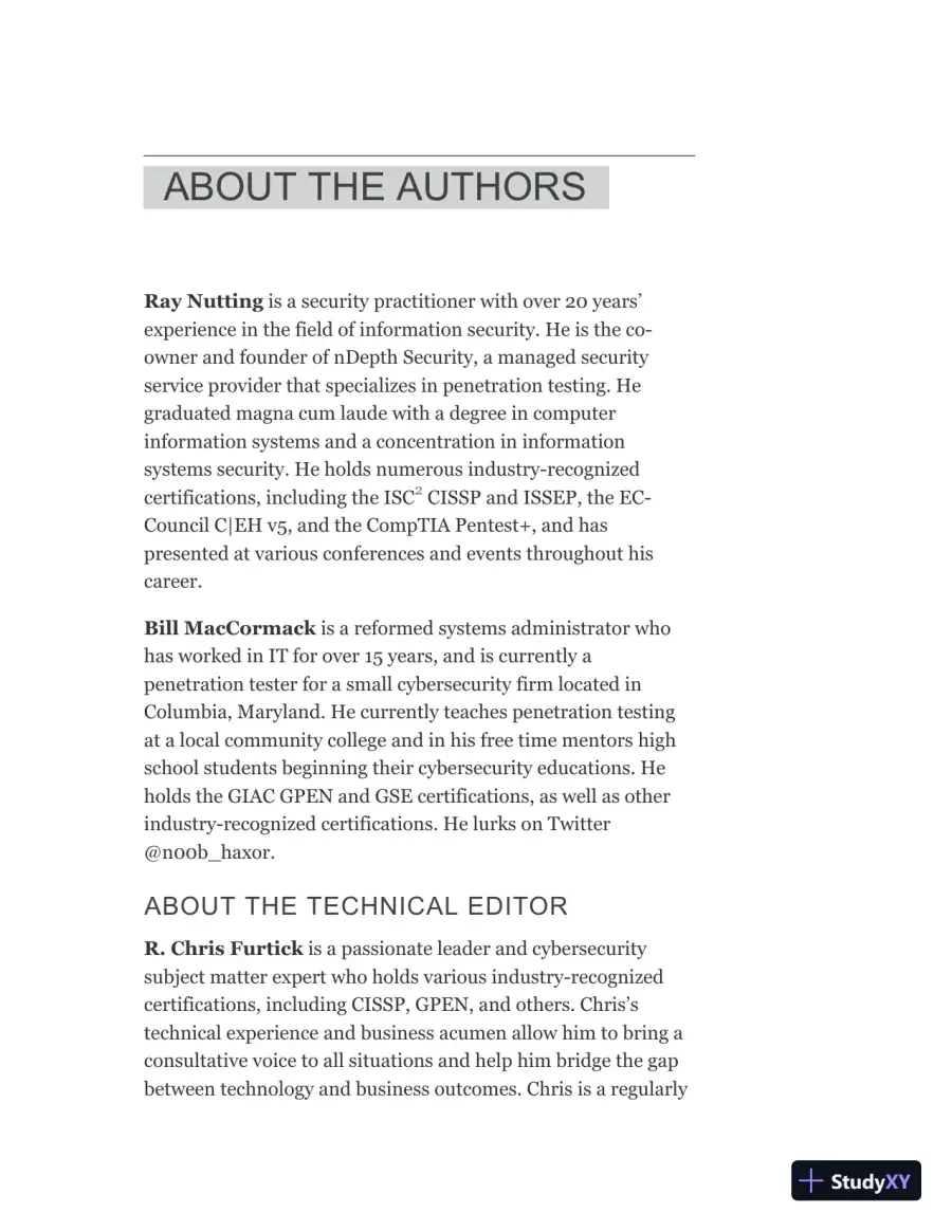 GPEN GIAC Certified Penetration Tester All-in-One Exam Guide (2020), page 23