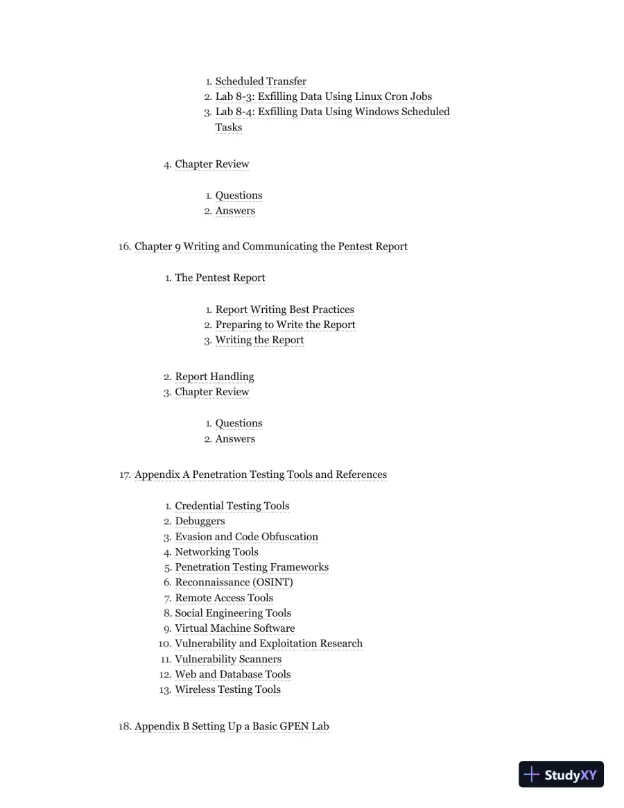 GPEN GIAC Certified Penetration Tester All-in-One Exam Guide (2020), page 9
