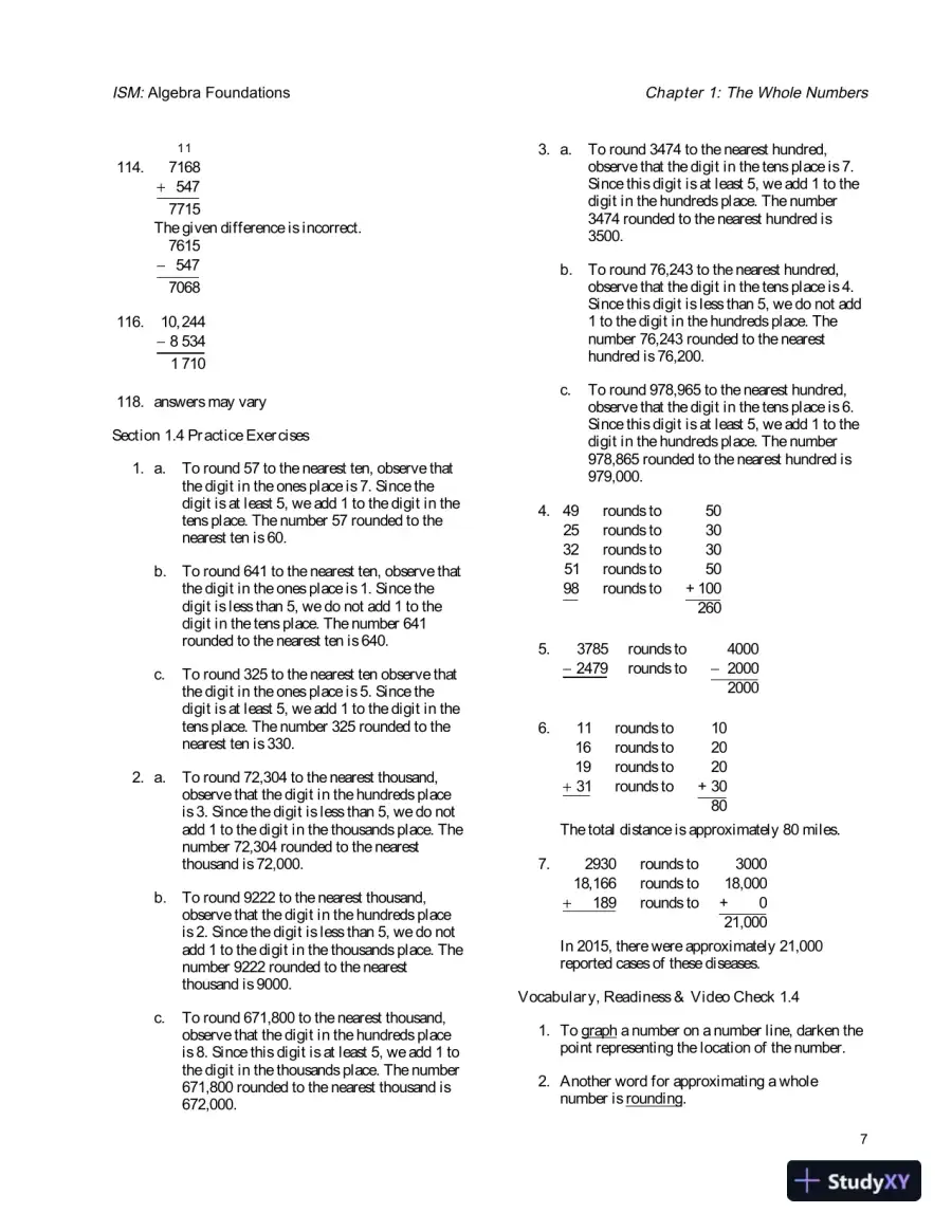 Solution Manual for Algebra Foundations: Prealgebra, Introductory Algebra and Intermediate Algebra, 2nd Edition, page 10