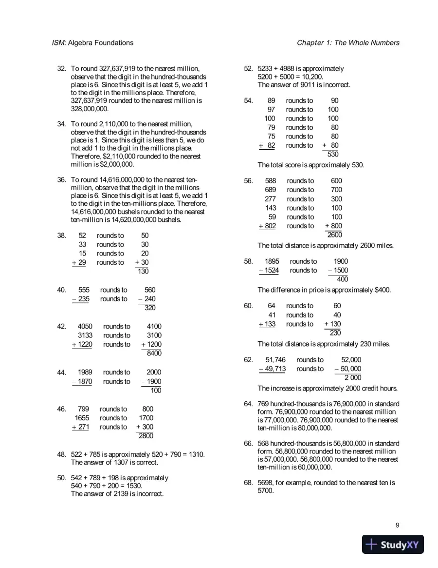 Solution Manual for Algebra Foundations: Prealgebra, Introductory Algebra and Intermediate Algebra, 2nd Edition, page 12