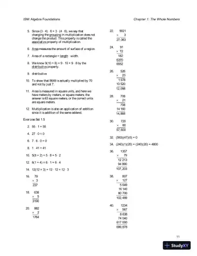 Solution Manual for Algebra Foundations: Prealgebra, Introductory Algebra and Intermediate Algebra, 2nd Edition - Page 14 preview image