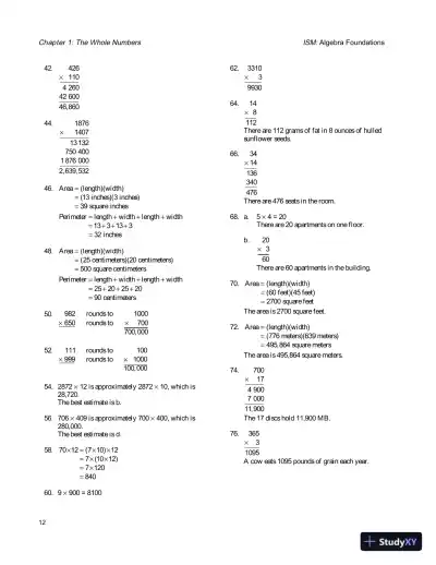 Solution Manual for Algebra Foundations: Prealgebra, Introductory Algebra and Intermediate Algebra, 2nd Edition - Page 15 preview image