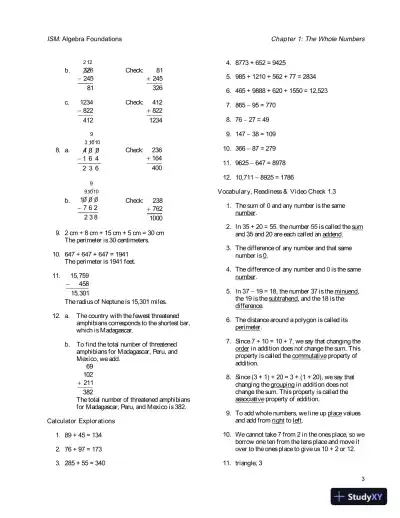 Solution Manual for Algebra Foundations: Prealgebra, Introductory Algebra and Intermediate Algebra, 2nd Edition - Page 6 preview image