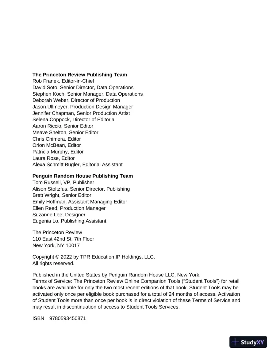 Princeton Review AP Psychology Premium Prep, 2023: 5 Practice Tests + Complete Content Review (2022), page 4