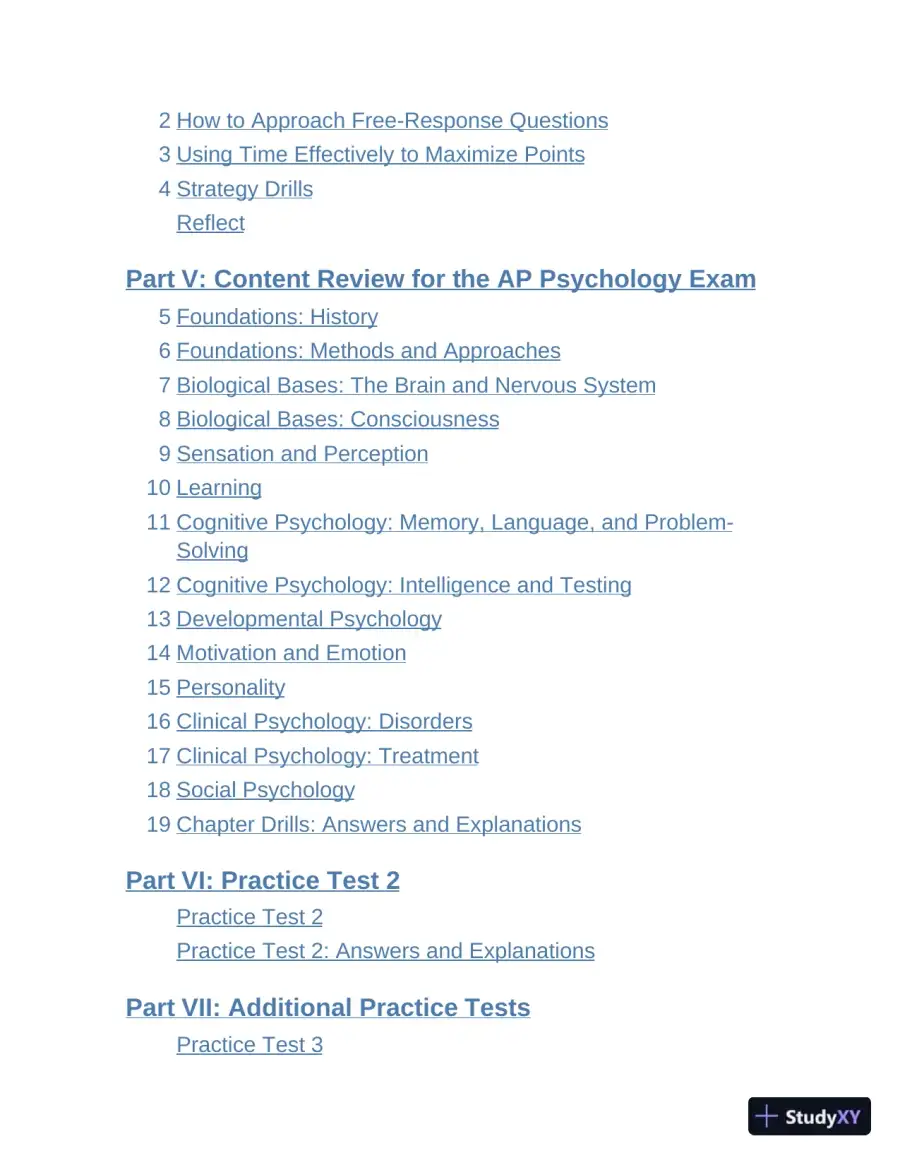 Princeton Review AP Psychology Premium Prep, 2023: 5 Practice Tests + Complete Content Review (2022), page 8